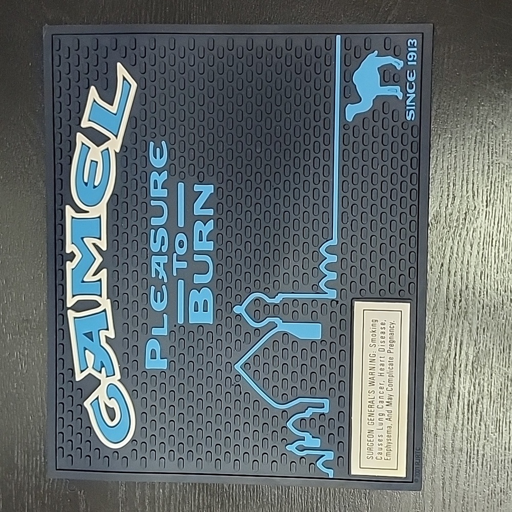 Vintage Camel Pleasure to Burn Bar mat NOS